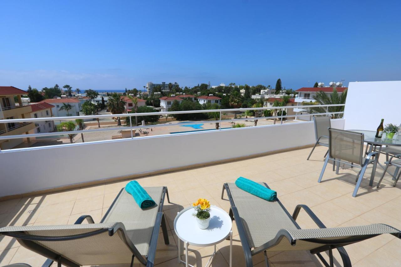 איה נאפה Nissi 3 Amazing Sea View Apartment מראה חיצוני תמונה
